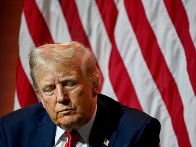 republican presidential nominee and formerus president donald trump closes his eyes during a panel of the national association of black journalists nabj convention in chicago illinois july 31 photo reuters